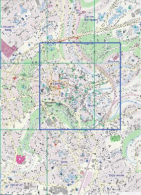 mapa de  cidade Luxemburgo