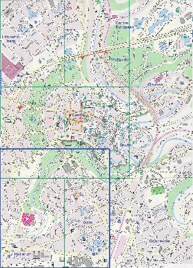 mapa de  cidade Luxemburgo