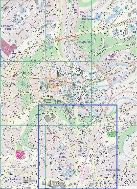 carte de  ville Luxembourg