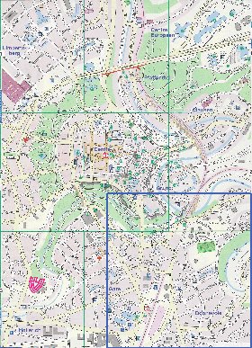 mapa de  cidade Luxemburgo