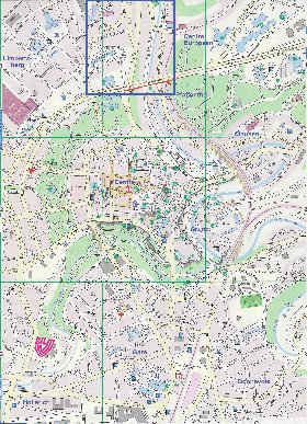 mapa de  cidade Luxemburgo