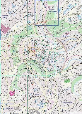 mapa de  cidade Luxemburgo