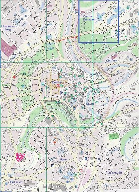 mapa de  cidade Luxemburgo