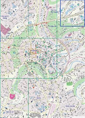 mapa de  cidade Luxemburgo