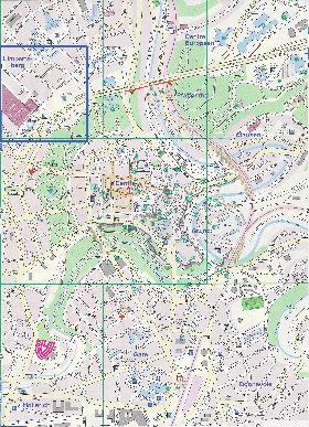 mapa de  cidade Luxemburgo