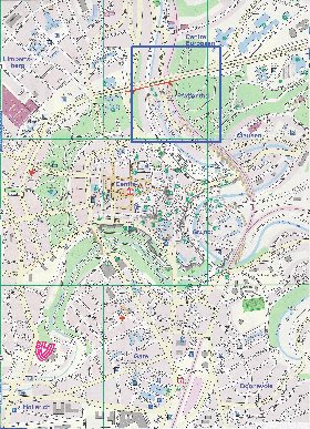 carte de  ville Luxembourg