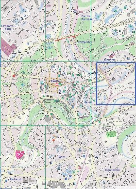 carte de  ville Luxembourg