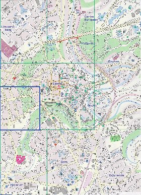 mapa de  cidade Luxemburgo