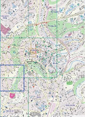 mapa de  cidade Luxemburgo