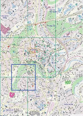 mapa de  cidade Luxemburgo