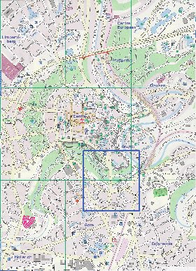 mapa de  cidade Luxemburgo