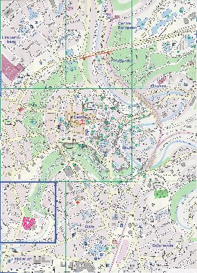 carte de  ville Luxembourg