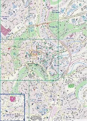 carte de  ville Luxembourg