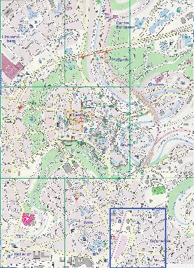 carte de  ville Luxembourg