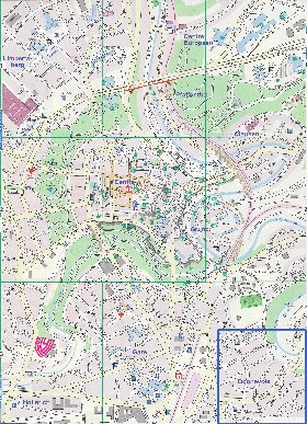 carte de  ville Luxembourg