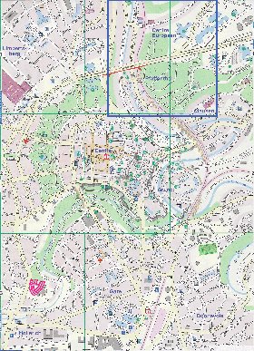 mapa de  cidade Luxemburgo