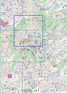 mapa de  cidade Luxemburgo