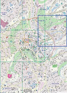 mapa de  cidade Luxemburgo