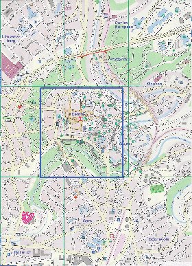 mapa de  cidade Luxemburgo