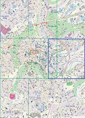 carte de  ville Luxembourg