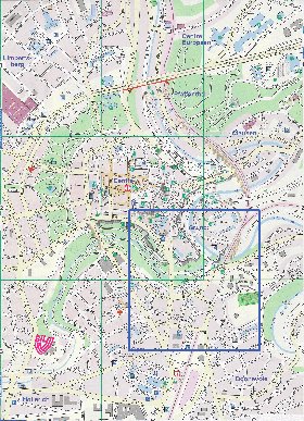 mapa de  cidade Luxemburgo