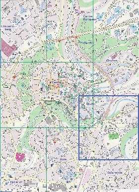 mapa de  cidade Luxemburgo