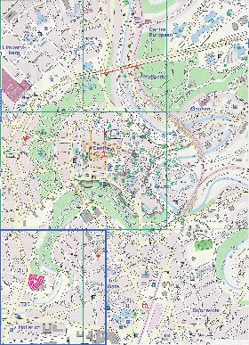 carte de  ville Luxembourg