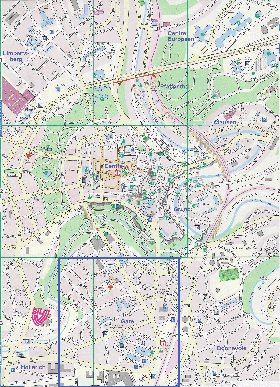 mapa de  cidade Luxemburgo