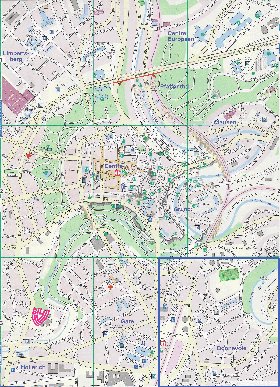 carte de  ville Luxembourg